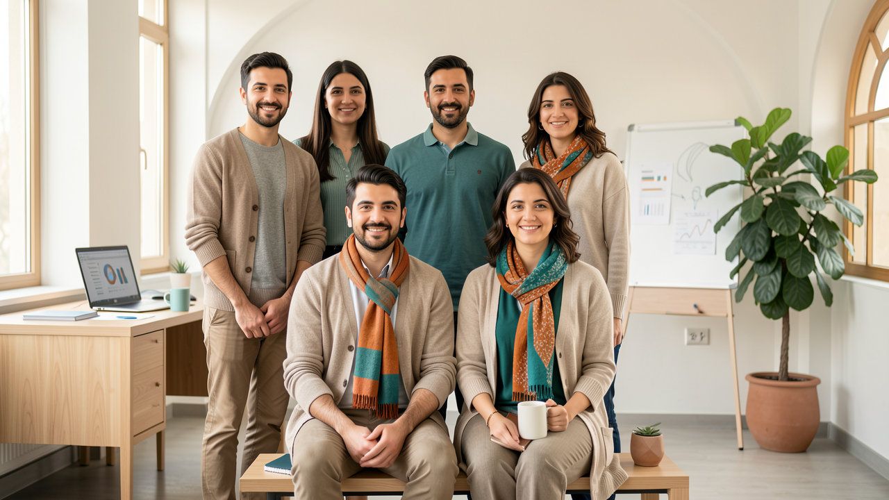 تیم آژانس تبلیغاتی نوان در دفتر اصفهان